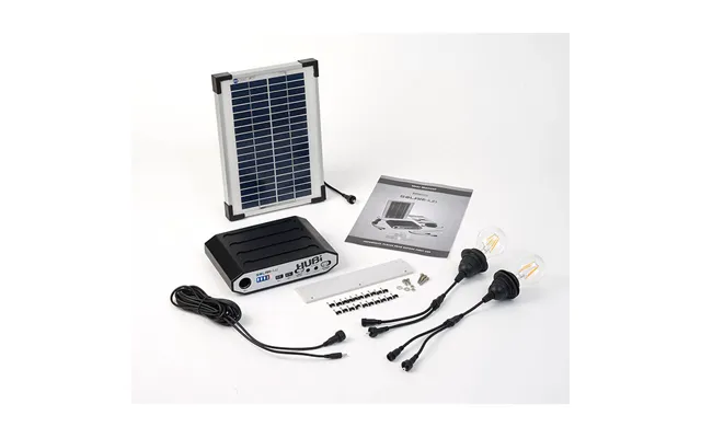Solartech Premium Garden Building Solar Lighting & Charging Kit 4 - Suitable For Gazebos Up To 4m X 4m 14' X 14'