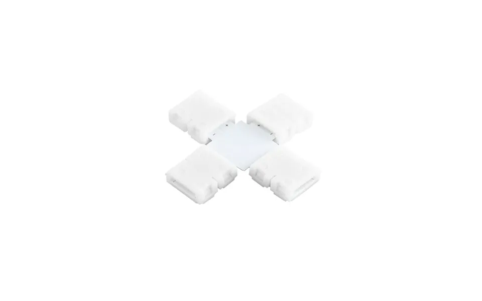 X Shape Connector Pack Of 5 For Led Strip 7.2w M 2 Pin 8mm Ip20 Ovia Lighting