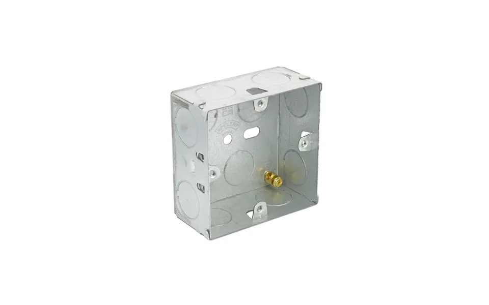 1 Gang 35mm Steel Pattress Box Back Box - Size H 68.3 Mm X W 68