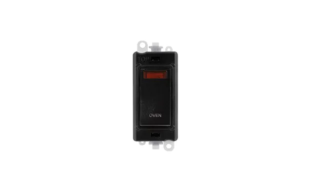 Click Gridpro 20ax Black Dp Switch Module With Neon Oven Insert Black
