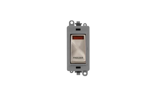 Click Gridpro 20ax Brushed Stainless Dp Switch Module With Neon Freezer Insert Grey