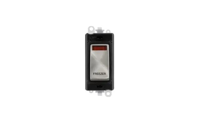 Click Gridpro 20ax Satin Chrome Dp Switch Module With Neon Freezer Insert Black