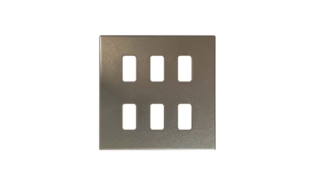 Hamilton Hartland G2 6 Gang Grid Fix Face Plate Richmond Bronze