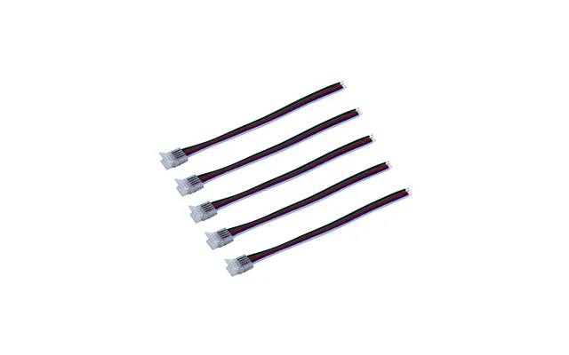 Integral Connector To 150mm Wire Pack Of 5 For Ip20 12mm Width Rgb W Strip