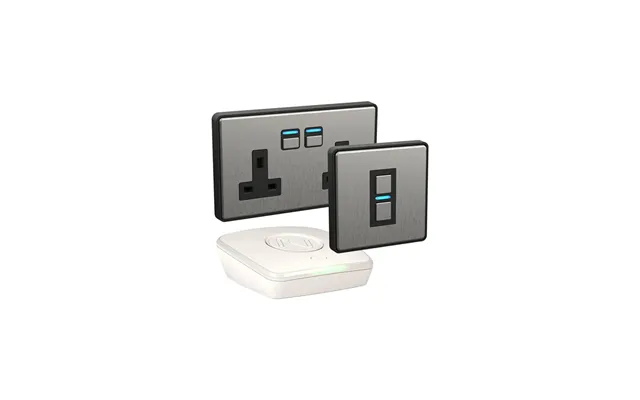 Lightwave Smart Lighting And Power Starter Kit Stainless Steel