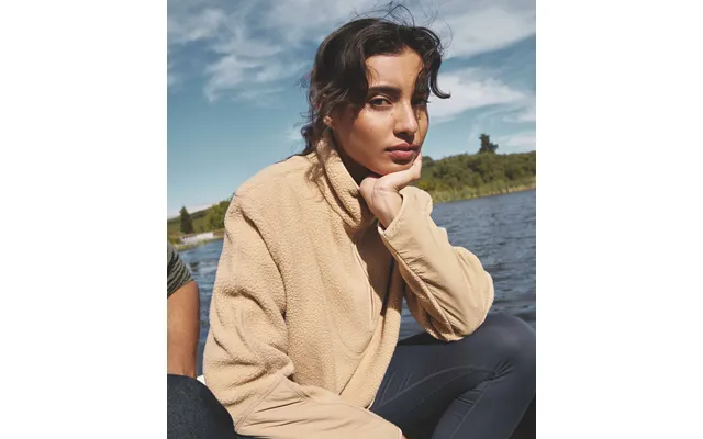 Ladies Outdoor Fleece Pullover - Camel product image