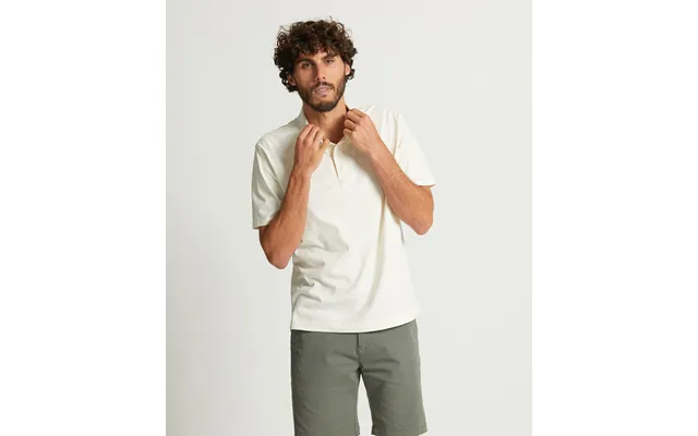 Mens Organic Cotton Golfer - Ecru product image
