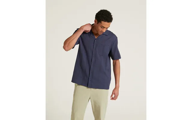 Mens Seersucker Stripe Shirt - Navy product image