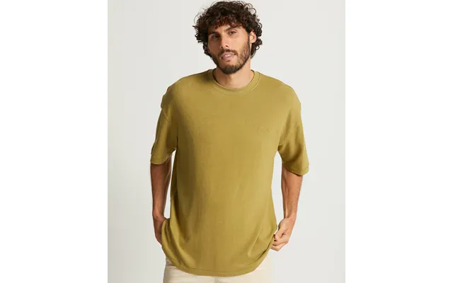 Mens Structured Jersey Knit Tee - Cedar Green product image