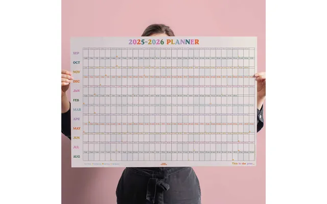2025-2026 Academic Year Wall Planner Landscape This Is The Year product image
