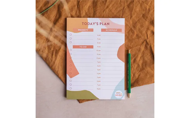 Daily Planner Pad A5 Boho Paper Shapes product image