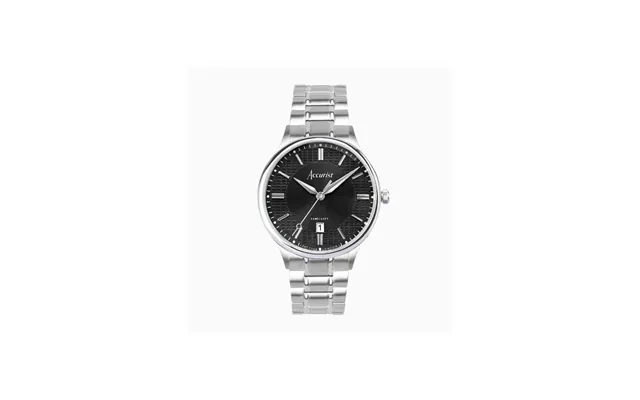 Accurist Classic Silver & Black Dial Bracelet Watch