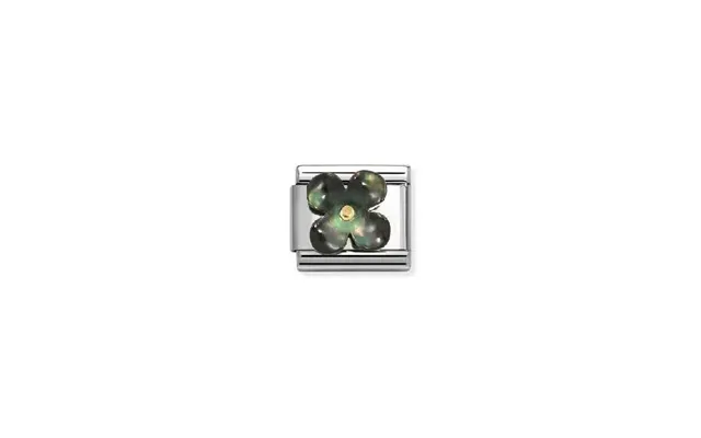 Classic Gold And Black Mother Of Pearl Flower Flowers & Nature Charms product image