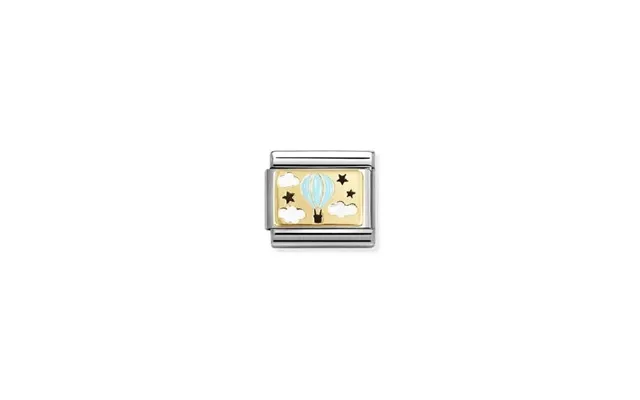 Classic Gold And Enamel Blue Hot Air Balloon Friends & Family Charms product image