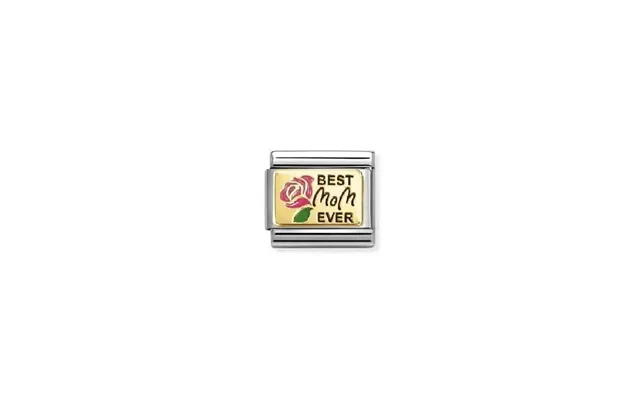 Classic Gold And Enamel Pink Best Mom Ever Friends & Family Charms product image