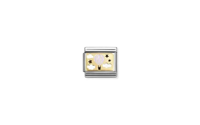Classic Gold And Enamel Pink Hot Air Balloon Friends & Family Charms product image