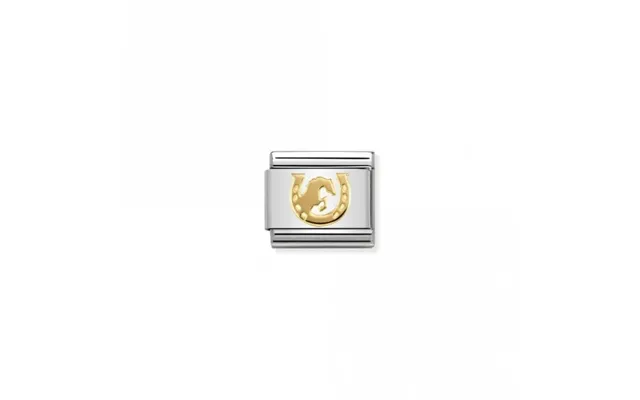 Classic Gold Horse Jumping Horseshoe Animal Charms