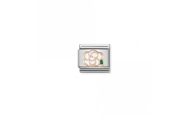 Classic Rose Gold Camellia Flowers & Nature Charms