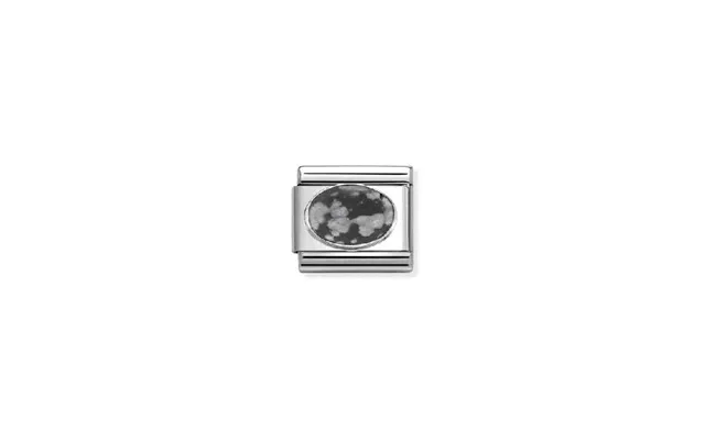 Classic Silver Mat Obsidian Sparkly & Stones Charms