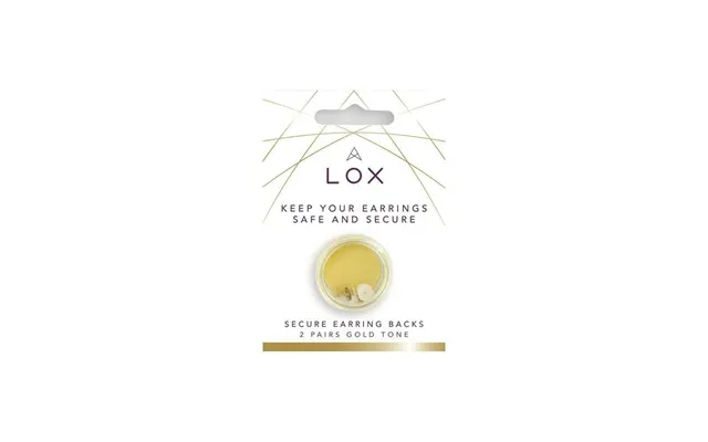 Connoisseurs Lox Gold Tone Secure Earring Backs X2 Pairs