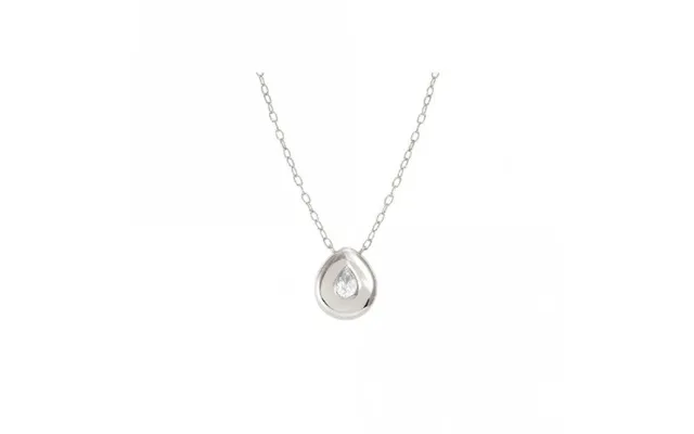 Domina Drop Necklace In Silver And Cz