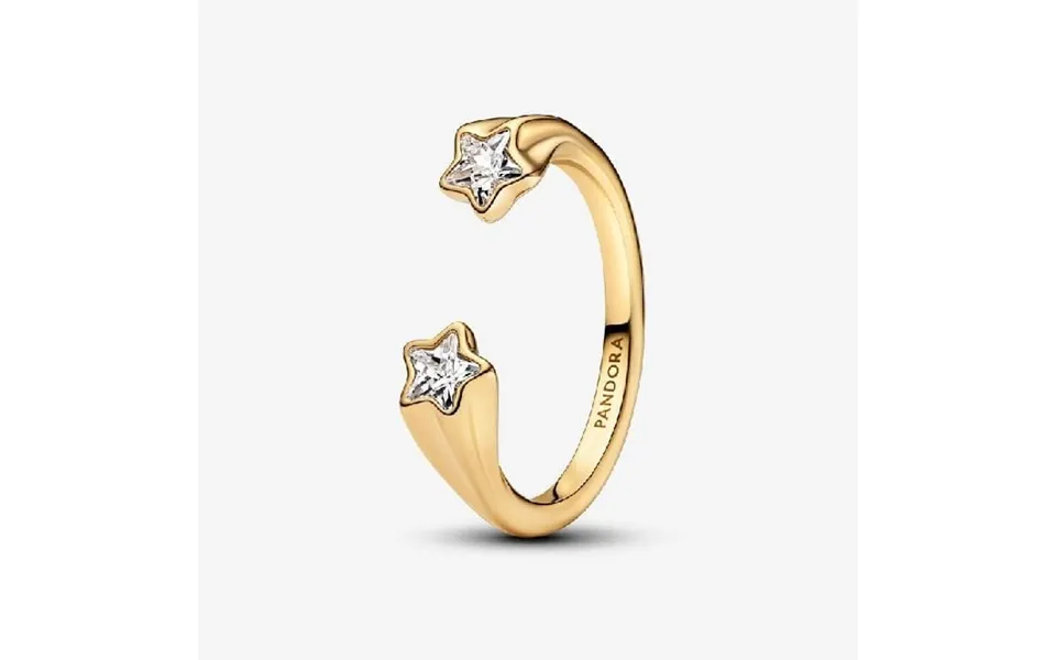 Gold Shooting Stars Open Ring - Size 54