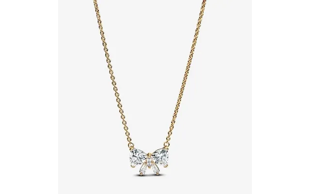 Gold Sparkling Bow Necklace - 45cm product image