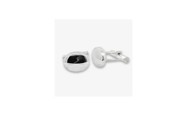 Grace & Co Silver Rounded Oval Cufflinks