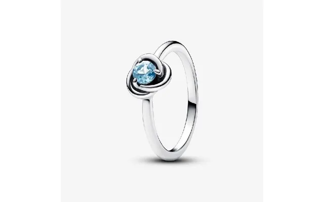 March Birthstone Eternity Circle Ring - Size 58