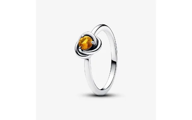November Birthstone Eternity Circle Ring - Size 50