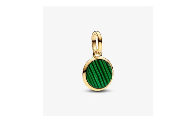 Pandora Me Gold Engravable Green Mini Medallion Charms