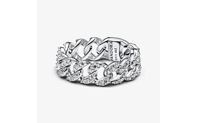 Pave Cuban Chain Ring - Size 52