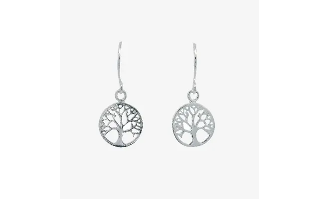 Silver Family Tree Drop Earrings