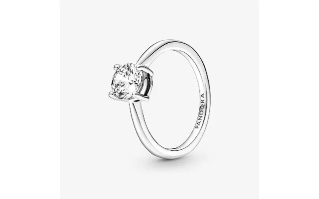 Sparkling Solitaire Ring - Size 54