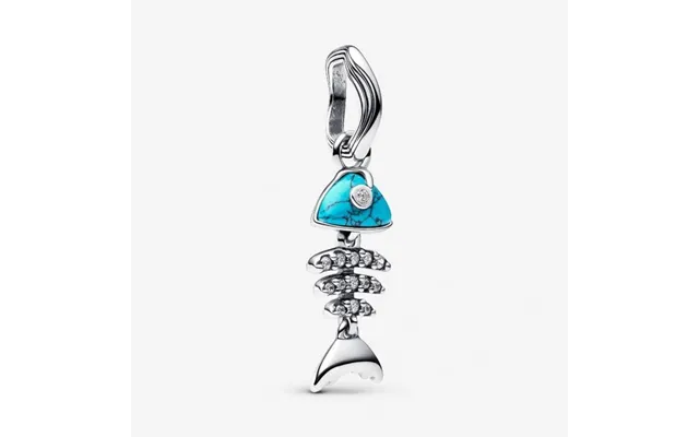 Turquoise Fishbone Dangle Charms