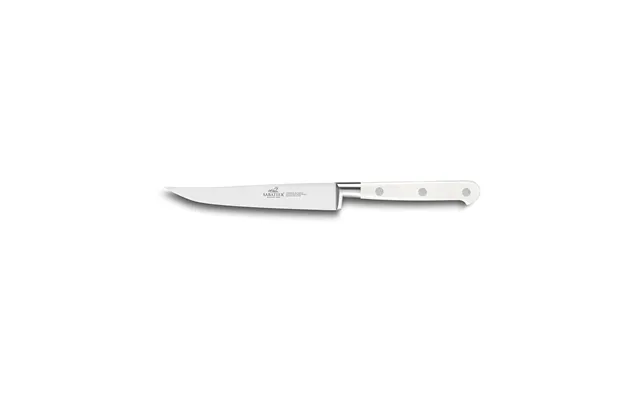 Lion Sabatier Ideal Toque Blanche 13cm Steak Knife White Handle With Stainless Steel Rivets product image