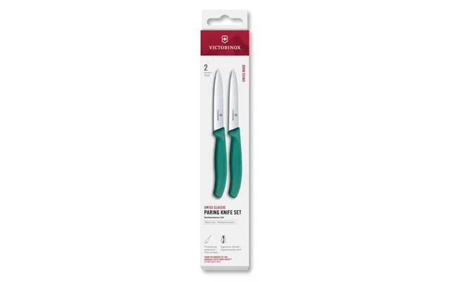 Victorinox Swiss Classic 10cm Paring Knife 2 Piece Set - Green product image
