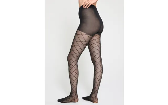 Argyle Patterned Tights 40 Denier