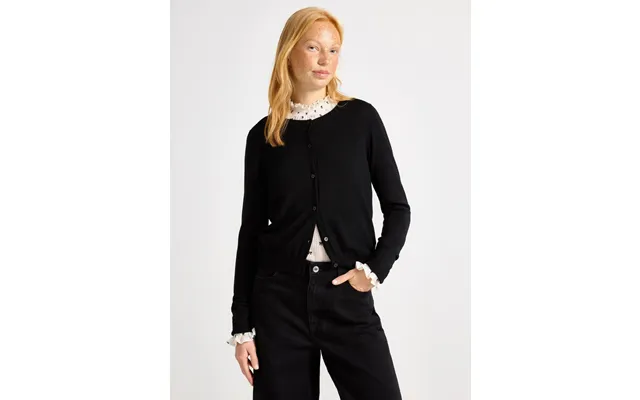 Fine-knit Cardigan In Merino Wool