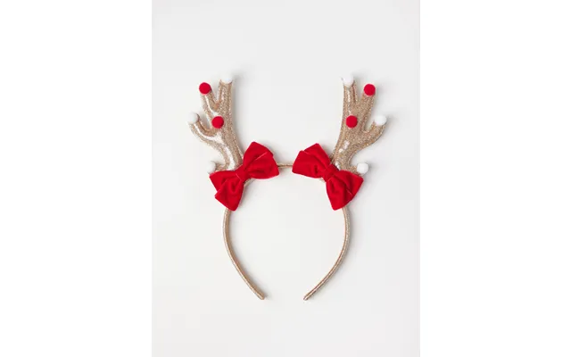 Glittery Alice Band With Reindeer Horns product image