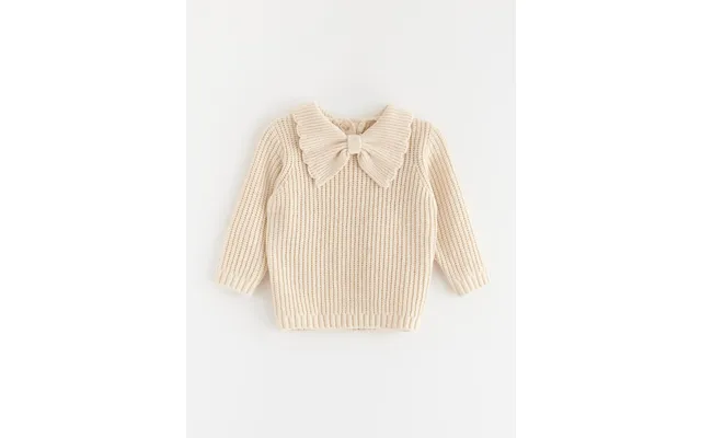 Knitted Jumper With Bow