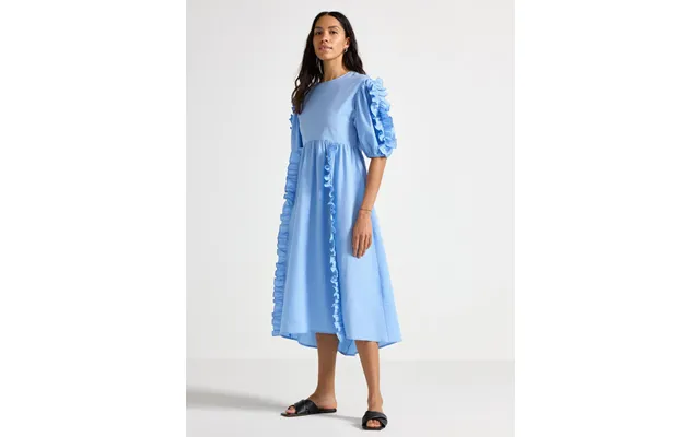 Midi Dress With Flounces