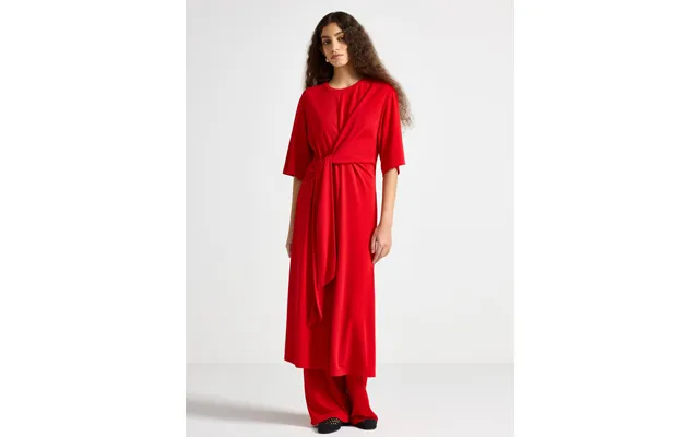 Midi Dress With Tie Detail