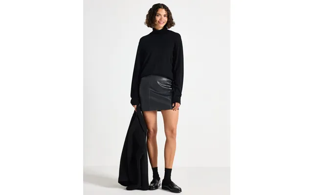 Mini Skirt In Imitation Leather