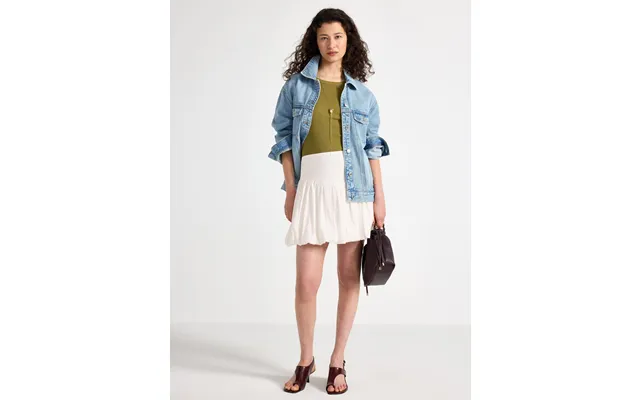 Mini Skirt In Seersucker