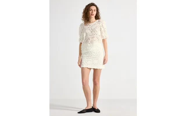 Mini Skirt With Flower Lace