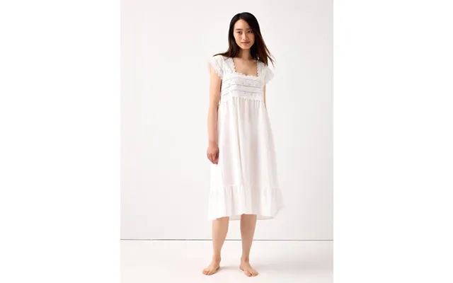 Nightdress With Broderie Anglaise