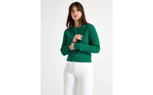 Pattern-knit Cardigan