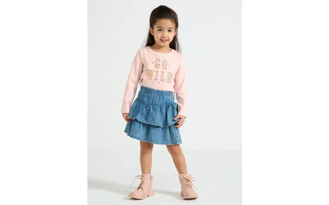 Skirt With Denim Look