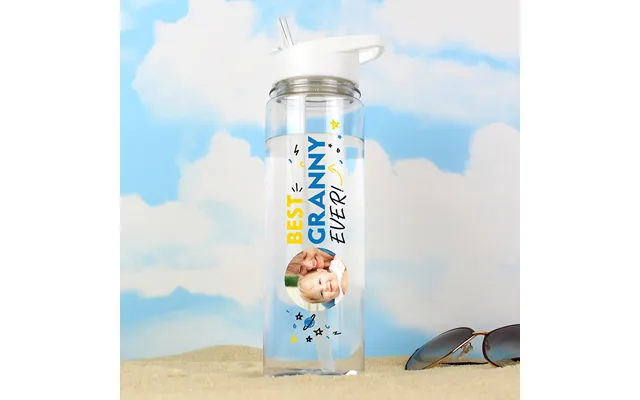 Personalised Best Ever Photo Upload Water Bottle product image